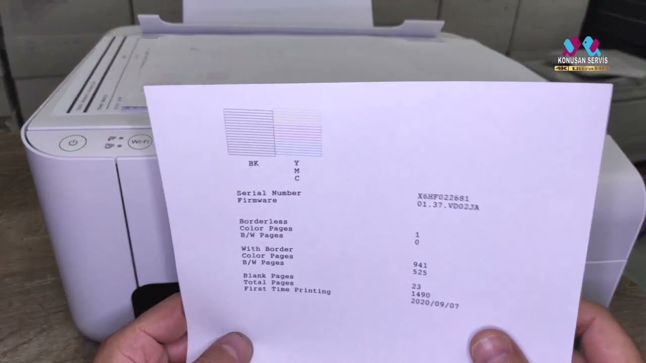 EPSON L3156 Yazıcının Baskı Kafa ve Baskı Durumu Kontrolü - Print Head and Print Status Checking