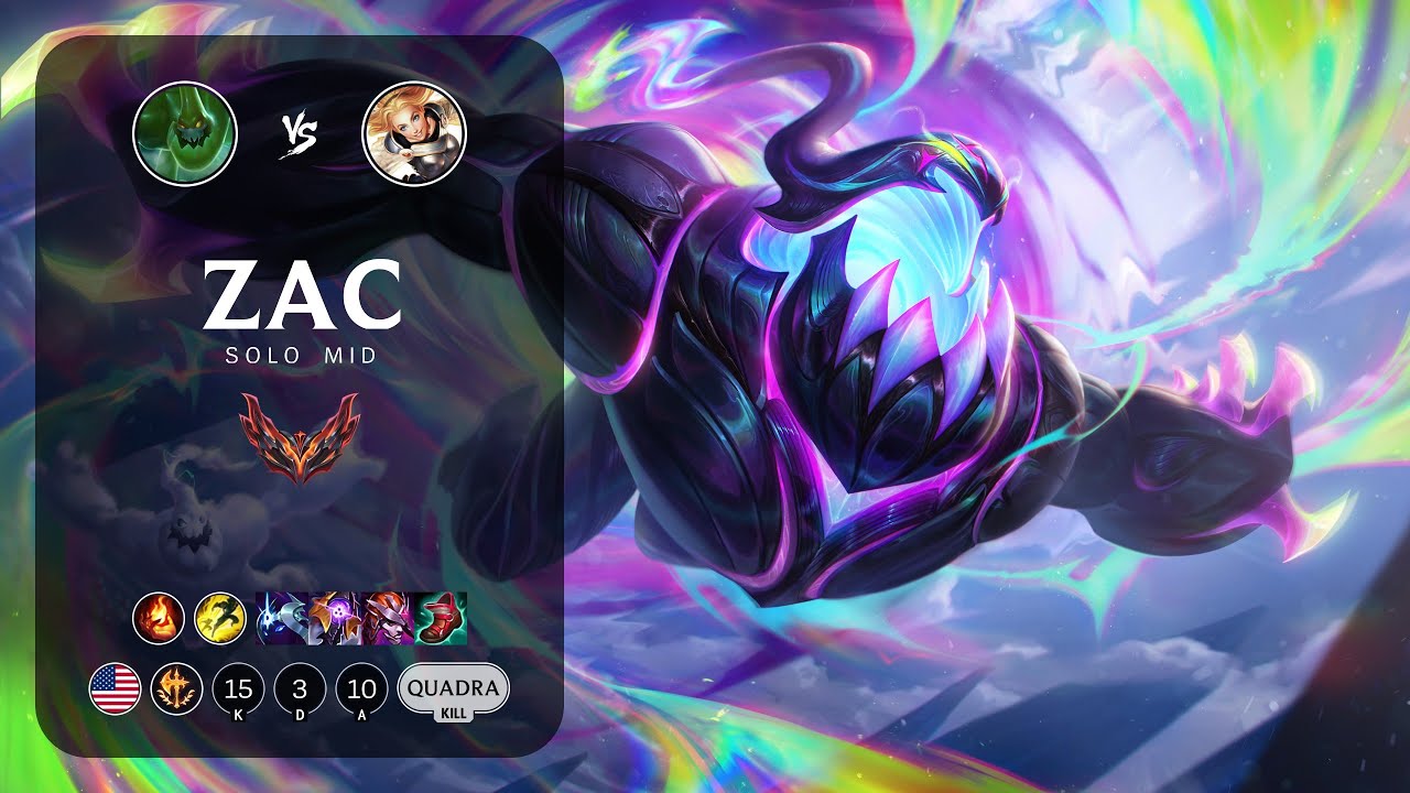 Zac Mid vs Lux - NA Grandmaster Patch 13.3