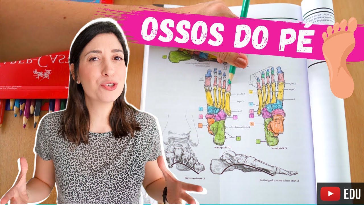 OSSOS do P&Eacute;: ANATOMIA para COLORIR