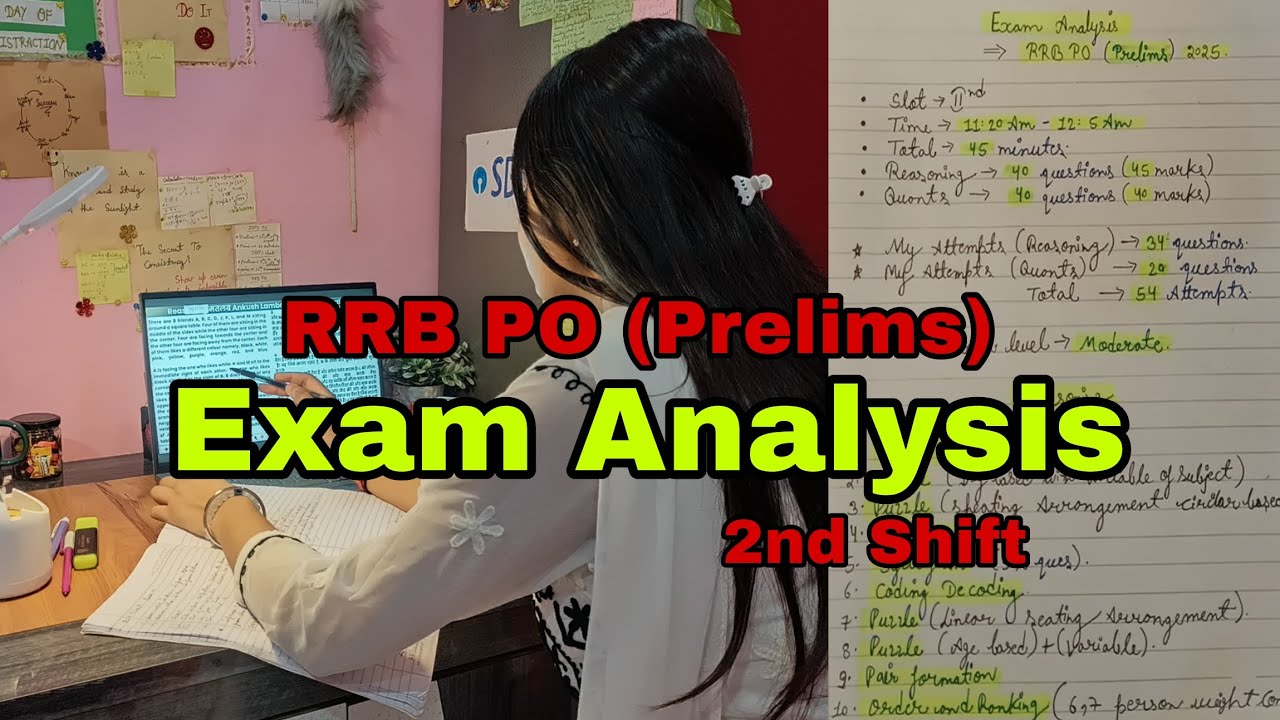RRB PO Prelims Exam Analysis 2025 | My Slot Experience| 