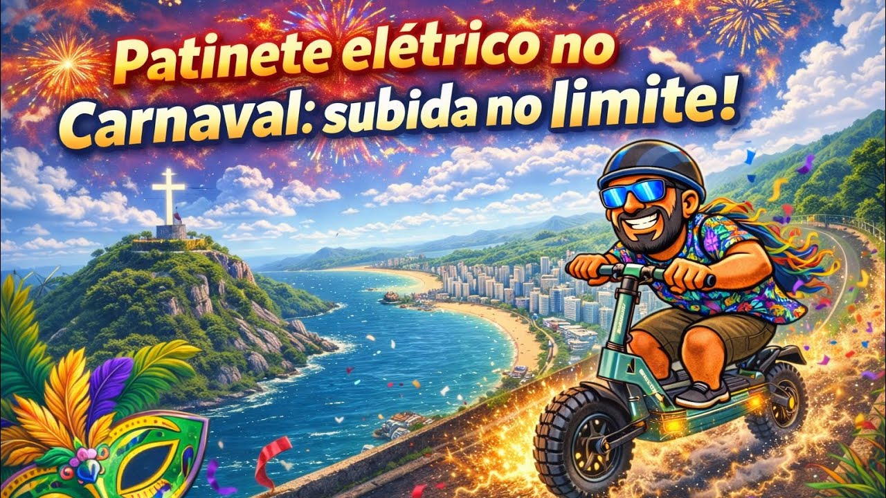 Patinete elétrico no Carnaval: subida no limite! Honeywhale G3