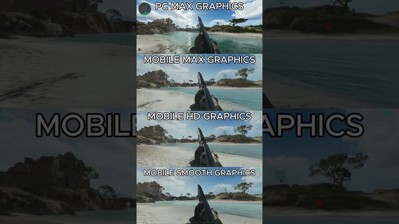 Delta Force Mobile Cyclone Graphics Comparsion PC vs Mobile 