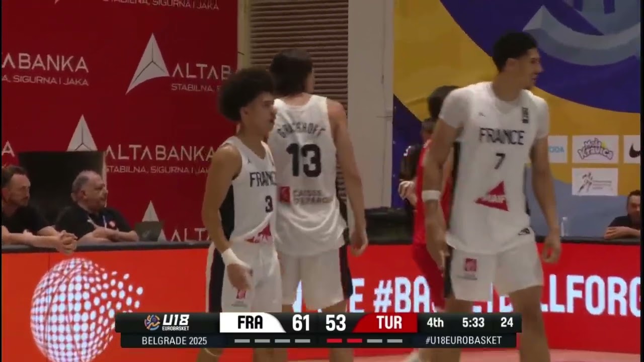 6’6 French Guard Bastien Grasshoff Dominates! | 17 PTS & 9 REB vs Turkey | U18 Euro Highlights