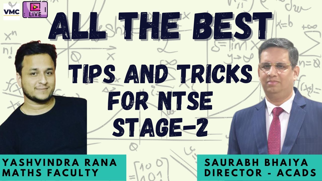 All The Best | Tips and Tricks for NTSE Stage-2 | NTSE Preparation Strategy by VMC