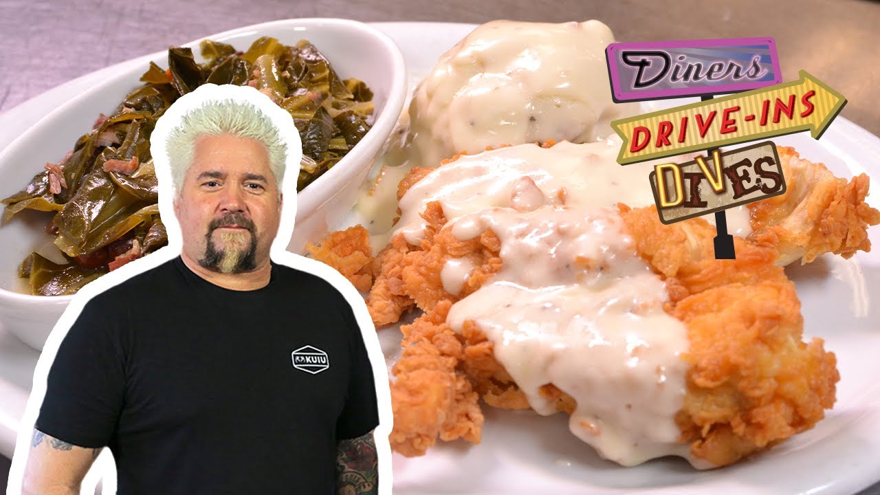 Guy Fieri Eats Fried Chicken and Greens in Albuquerque | Diners, Drive-Ins and Dives | Food Network
