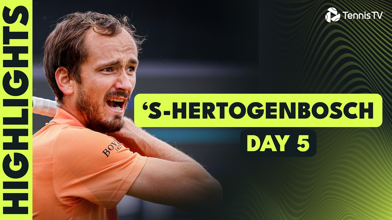 Medvedev, De Minaur & Auger-Aliassime Fight For Semi-Final Berths | &rsquo;S-Hertogenbosch 2026 Highlights