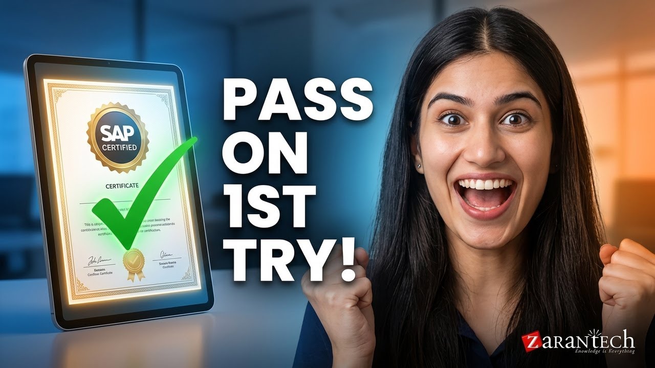 Can YOU Pass The SAP Certification On Your FIRST Try? | ZaranTech