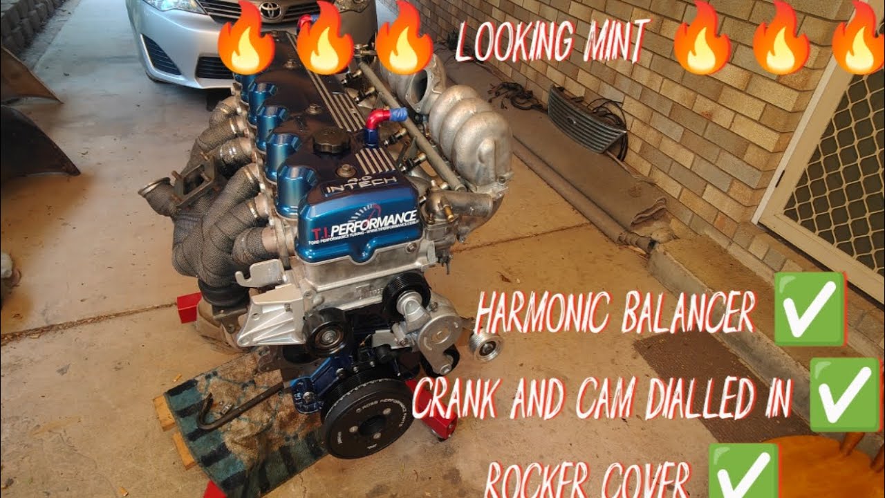 Getting closer & looking mint: balancer, timing, rocker cover | Ford AU SOHC Intech
