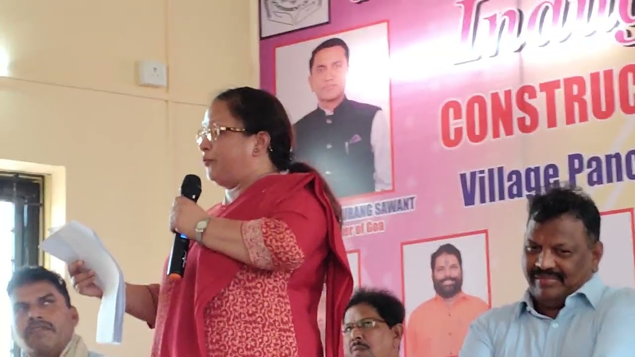 Siolim mla dilaila lobo read the developments work done  only in verla canca panchayat area.