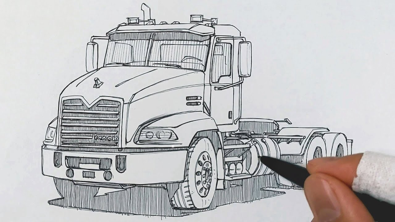 Drawing an American Truck