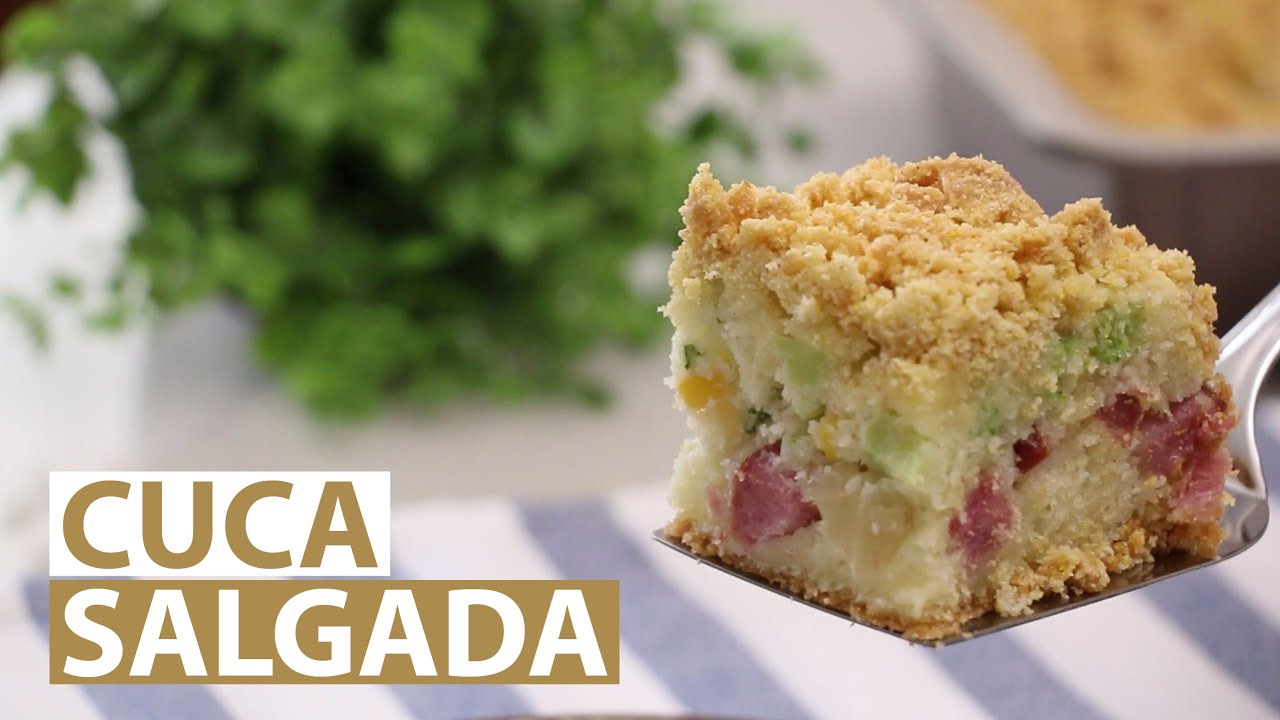 CUCA SALGADA DE CALABRESA |  COM FARORA CROCANTE 🥕🐇