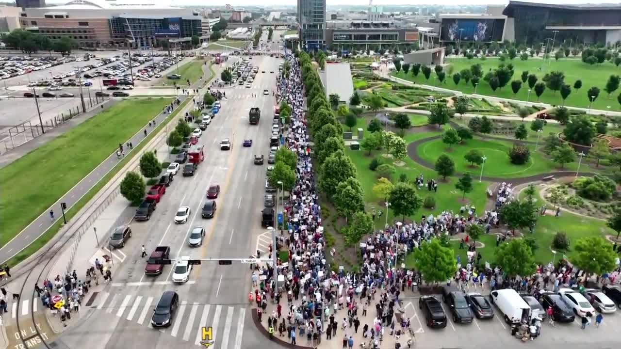 Hundreds gathering in OKC for ‘No Kings Day’ protest