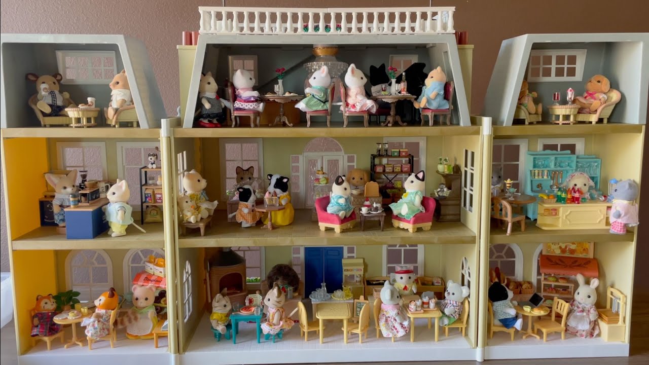 Sylvanian Families / Calico Critters Food Court Setup シルバニアファミリー　グランドホテル　フードコートセットアップ