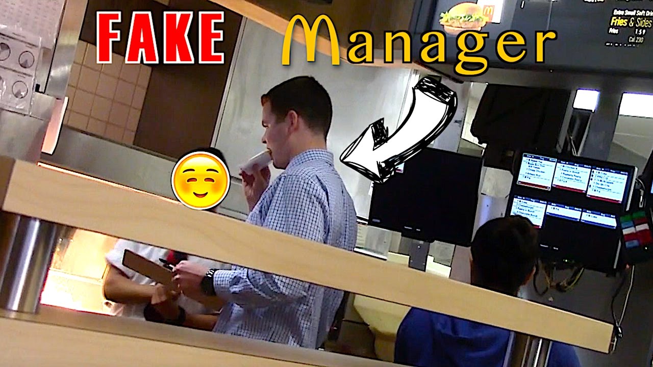 Fake Mcdonalds Manager Prank!