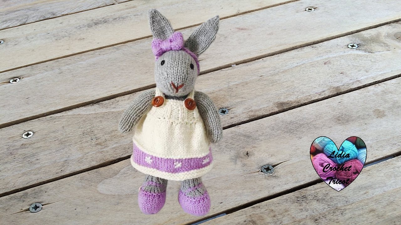 Amigurumi lapin tricot 1/3 / Miss Bunny amigurumi knit (english subtitles)