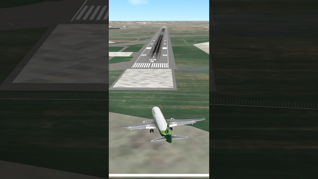 Iraq A320 Cross Wind Landing #aviation #avgeek #flightsimulator #a320 #landing #emergency #rfs