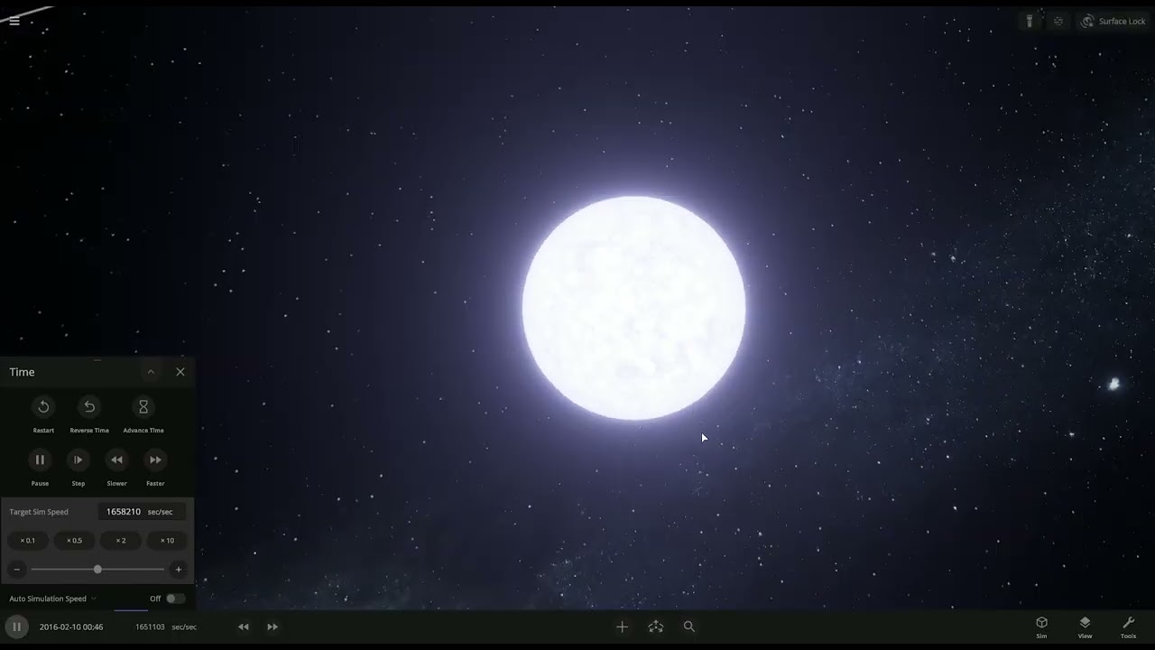 Fazendo um sistema solar apenas de estrelas, fazendo o que os inscritos pedem (universe sandbox)