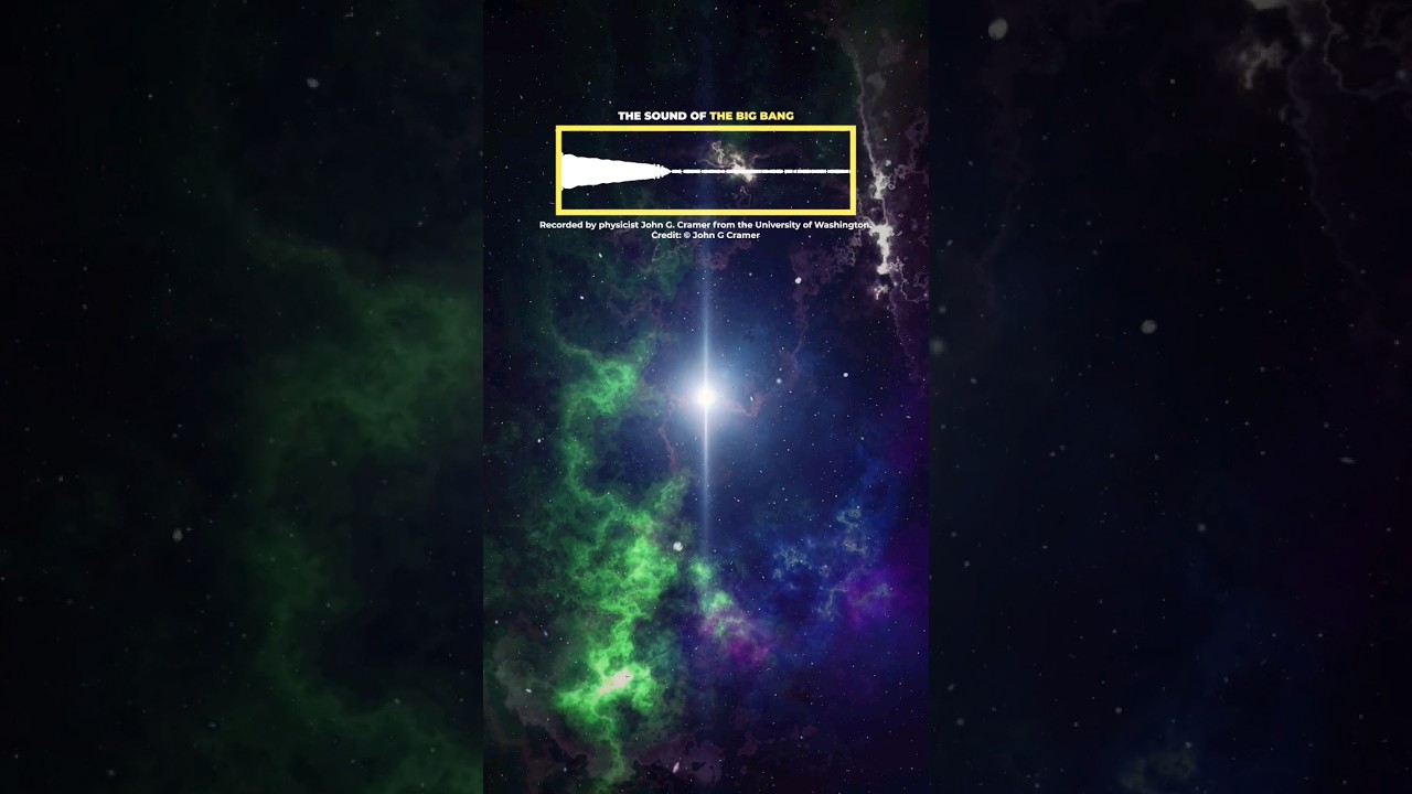 The sound of the big bang. #universe #bigbang #cosmoknowledge #space