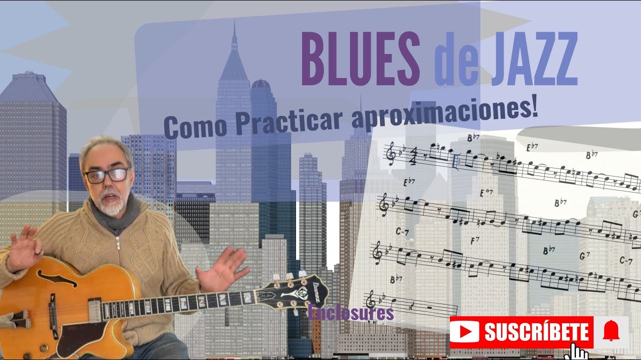Blues en Bb con aproximaciones - como podemos trabajarlas.