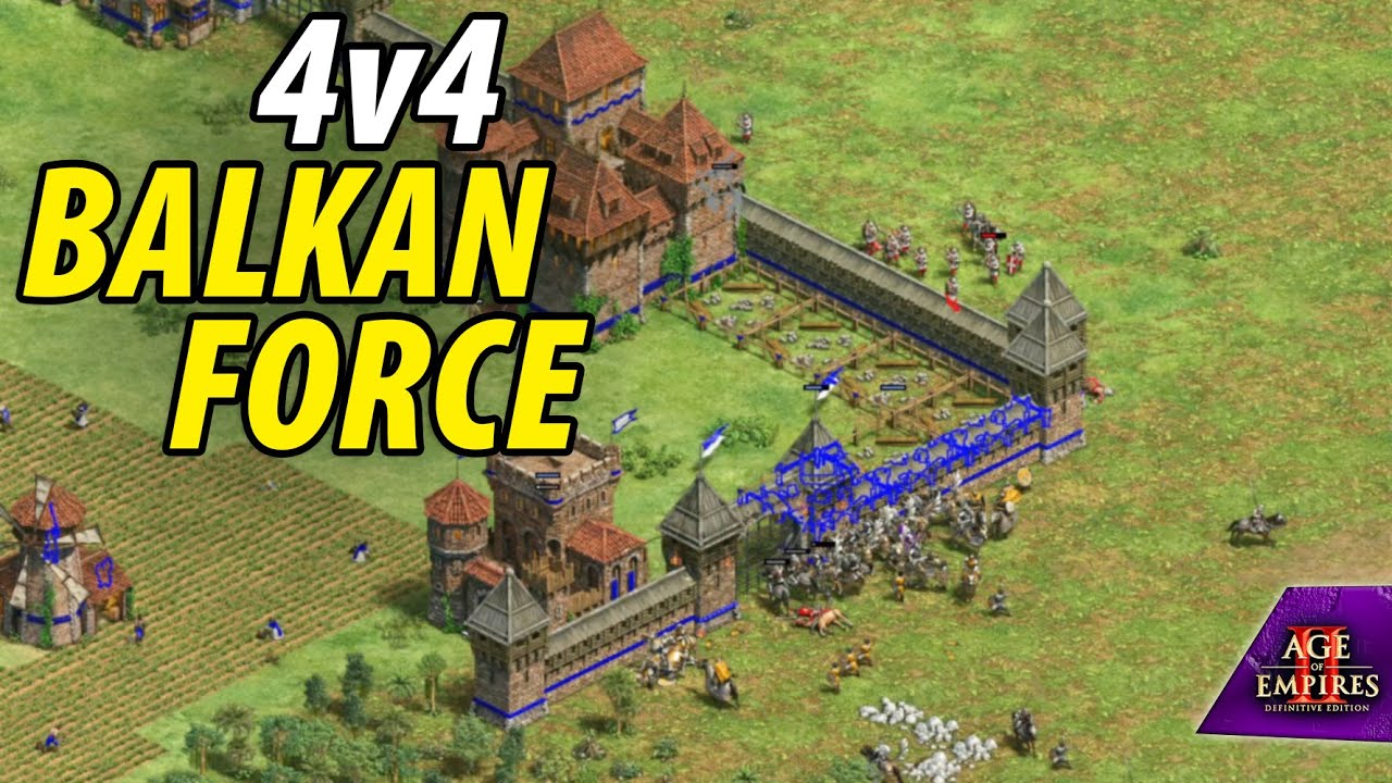 They Tried to Stop Bulgarians But FAILED!  4v4 AoE2