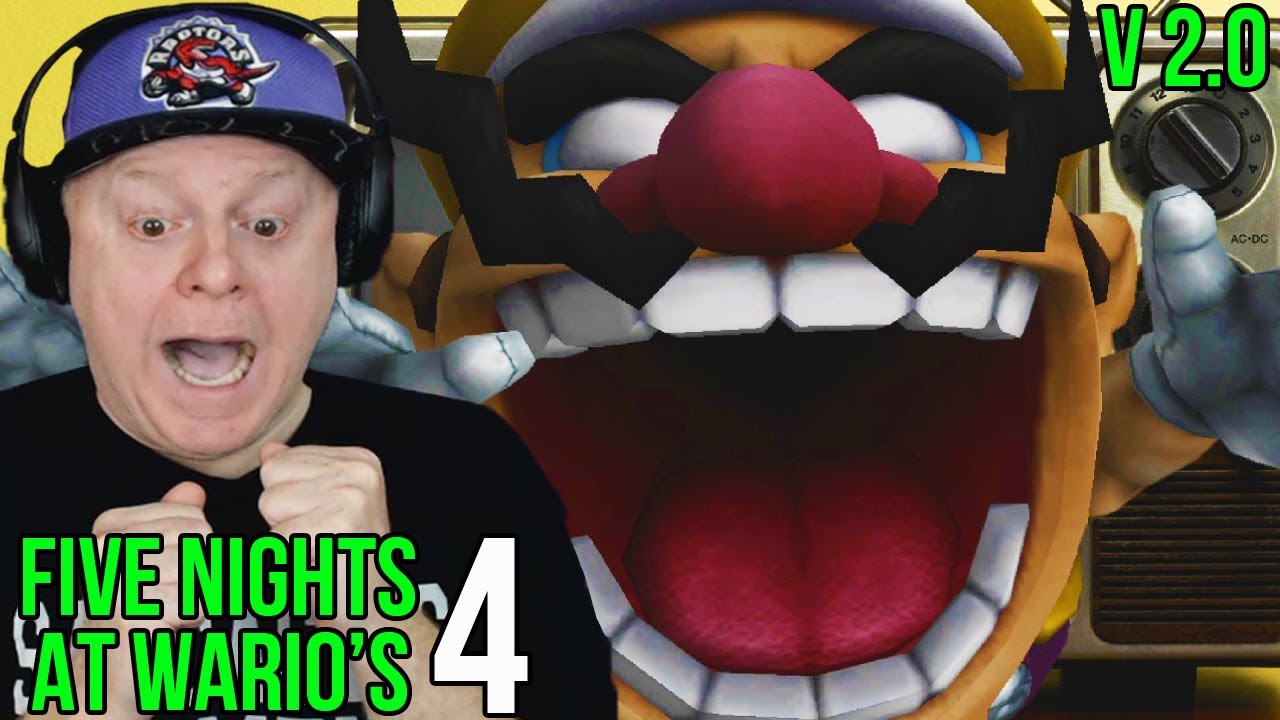 TV DEATH HUGS FROM WARIO | FIVE NIGHTS AT WARIO'S 4 [ Version 2.0 ] NIGHTS 1 2 3 + ALL NEW CONTENT