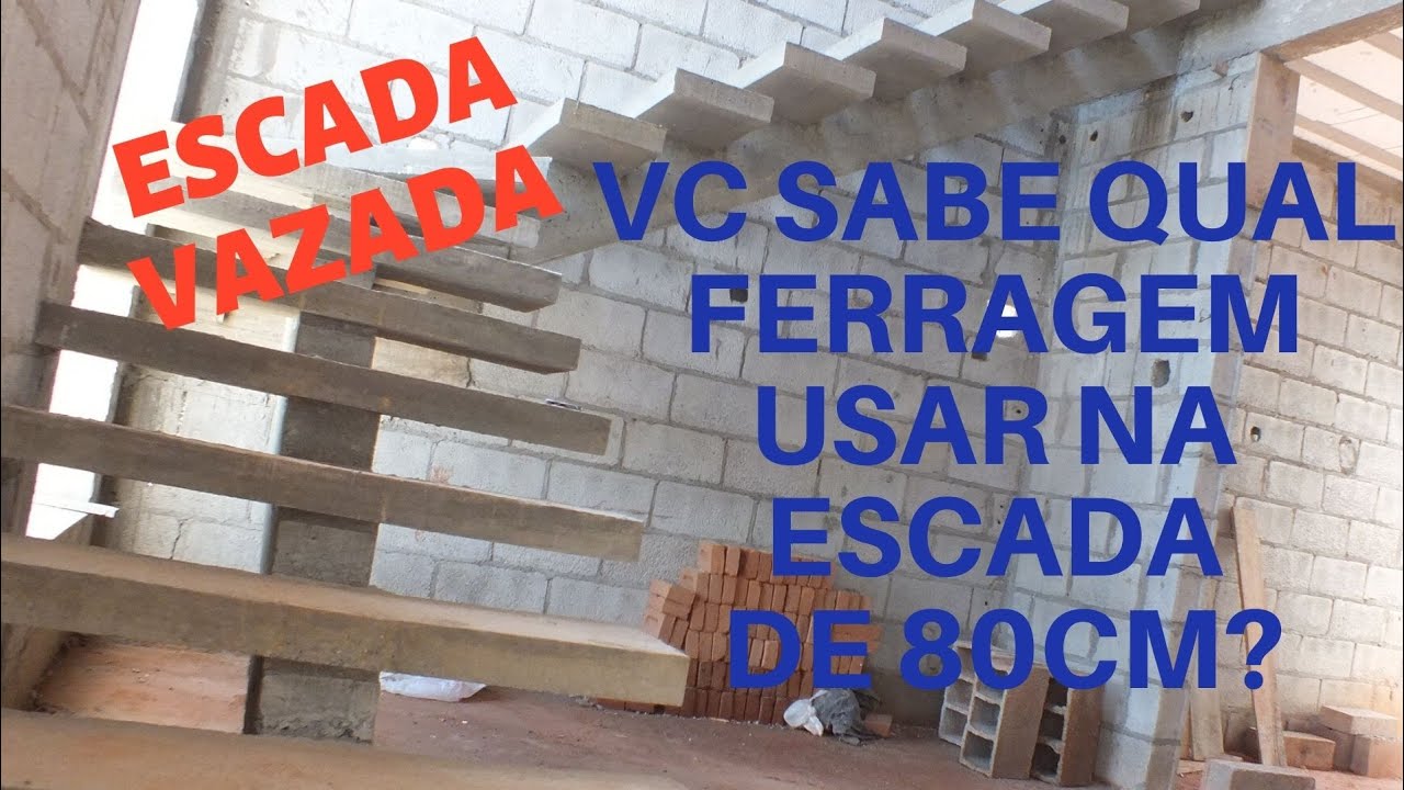 Escada vazada # ferragens