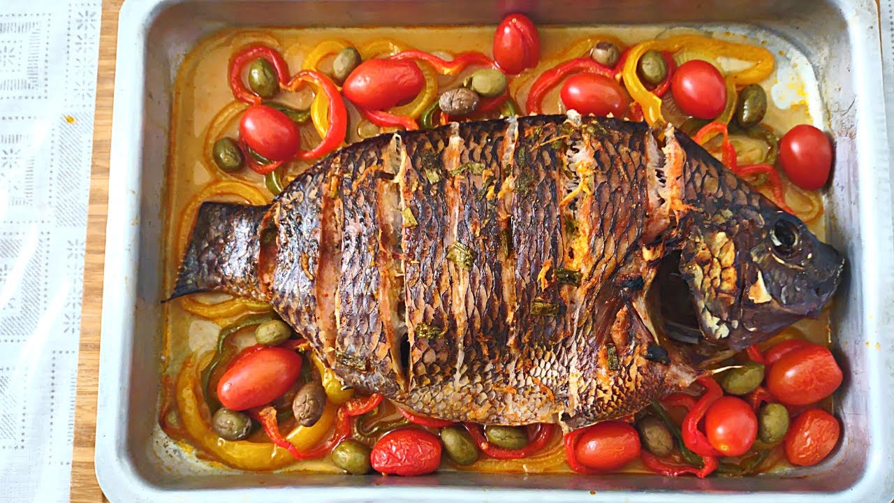 O MELHOR PEIXE ASSADO NO FORNO | COMO FAZER TILÁPIA NO FORNO | TEMPERAR CORRETAMENTE