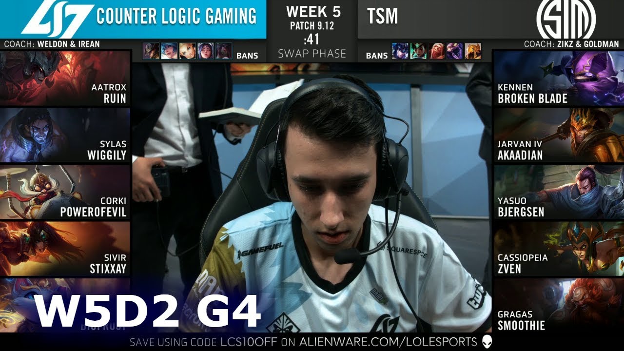 CLG vs TSM | Week 5 Day 2 S9 LCS Summer 2019 | TSM vs CLG W5D2
