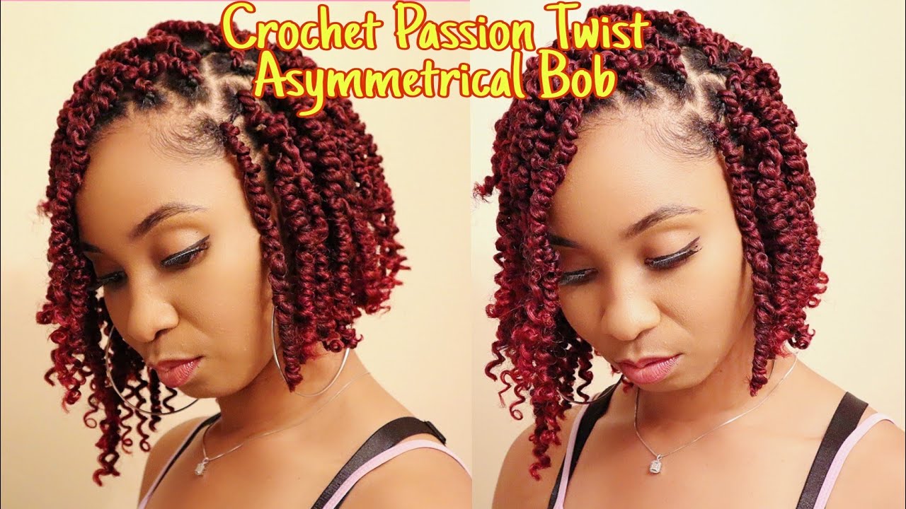 Crochet Passion Twist Asymmetrical Bob| Zury One Pack Passion Twist V11| No Maintenance Crochet