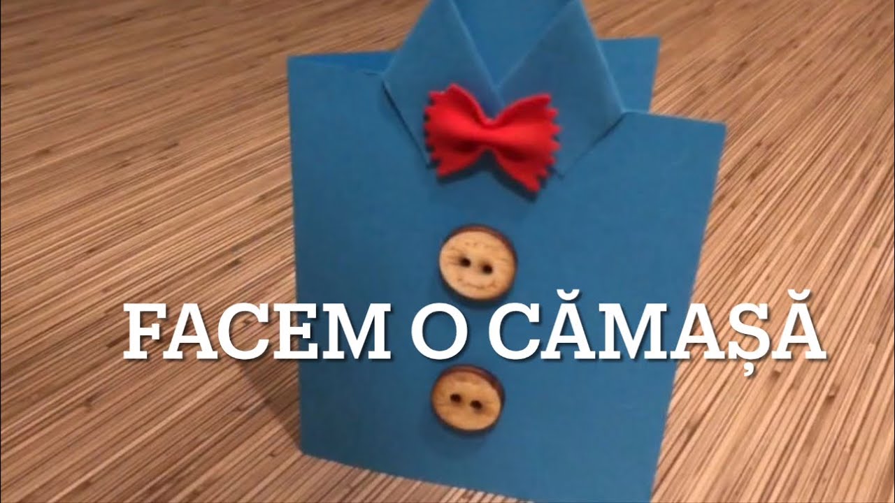 Meserii-„Croitorul iscusit”. Cum pot face o cămașă din carton?Activitate practică pentru cei mici.