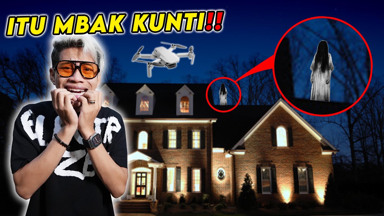 DRONE MEREKAM ADA SOSOK MBAK KUNTI DI ATAS GENTENG TEPAT JAM 2 PAGI!! SEREEEM BANGET!!
