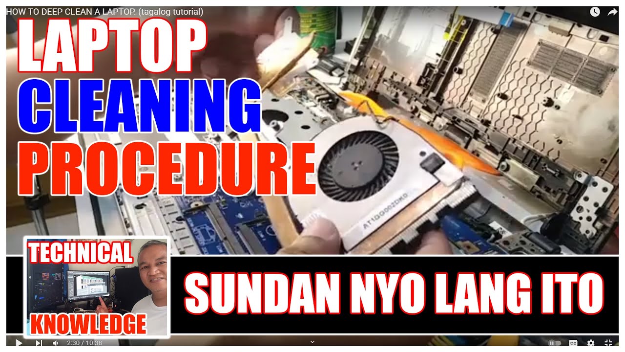 HOW TO DEEP CLEAN A LAPTOP. (tagalog tutorial)