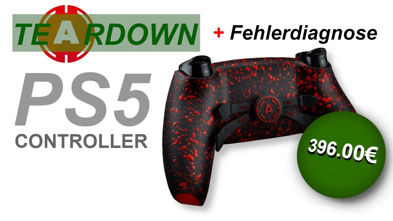 Reparatur PS5 Aim Controller Stick Drift beheben | Teardown Smart Trigger - Teil 1
