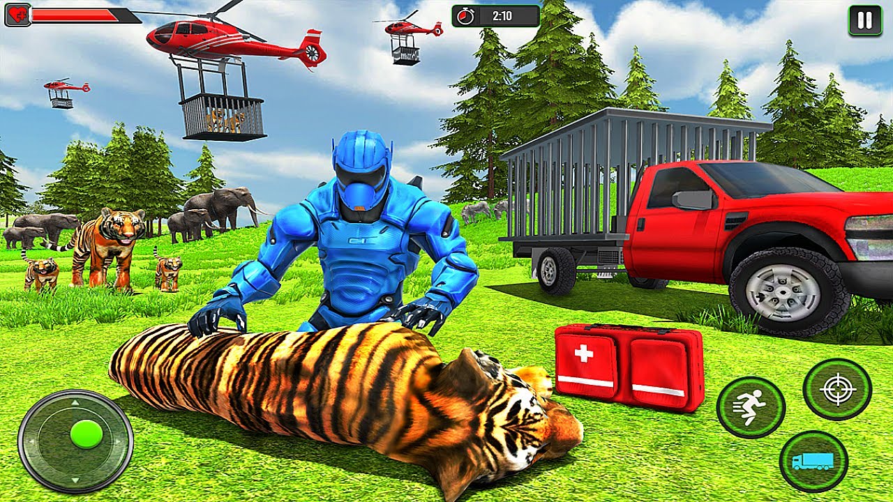Police Robot Animal Rescue: Police Robot Games Police Ambulance Games- Best Android IOS Gameplay