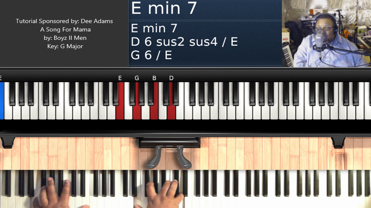 A Song For Mama (by Boyz II Men) - Piano COVER for Tutorial