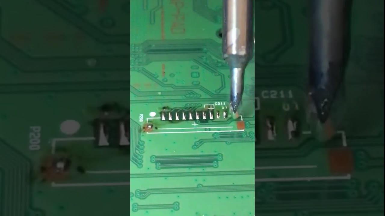 FNIRSI DWS-200 F245  Here's a little test without solder flux, without anything.