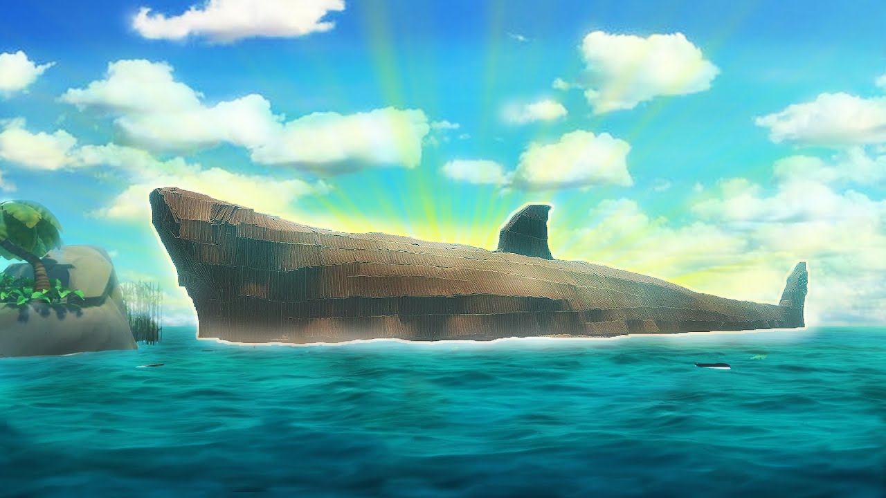 Using 834,302 Planks to Build a GIANT SHARK in Raft