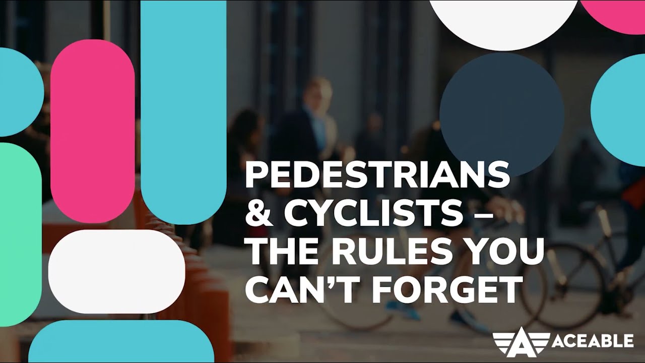 Pedestrians & Cyclists: The Rules You Can&rsquo;t Forget