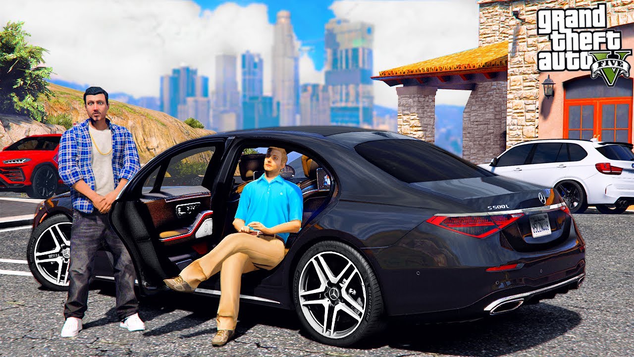 ОТЕЦ И СЫН В GTA 5 - Я СТАЛ ОХРАННИКОМ СЫНА БИЗНЕСМЕНА! ЛИЧНЫЙ ВОДИТЕЛЬ НА MERCEDES S500 W223 🌊ВОТЕР