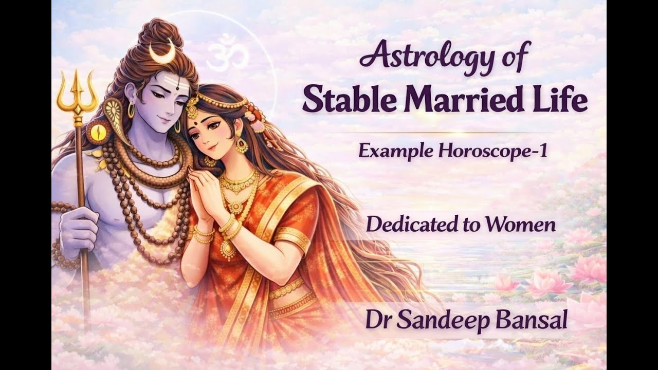 Astrology of Stable Married Life. Example Horoscope -1
