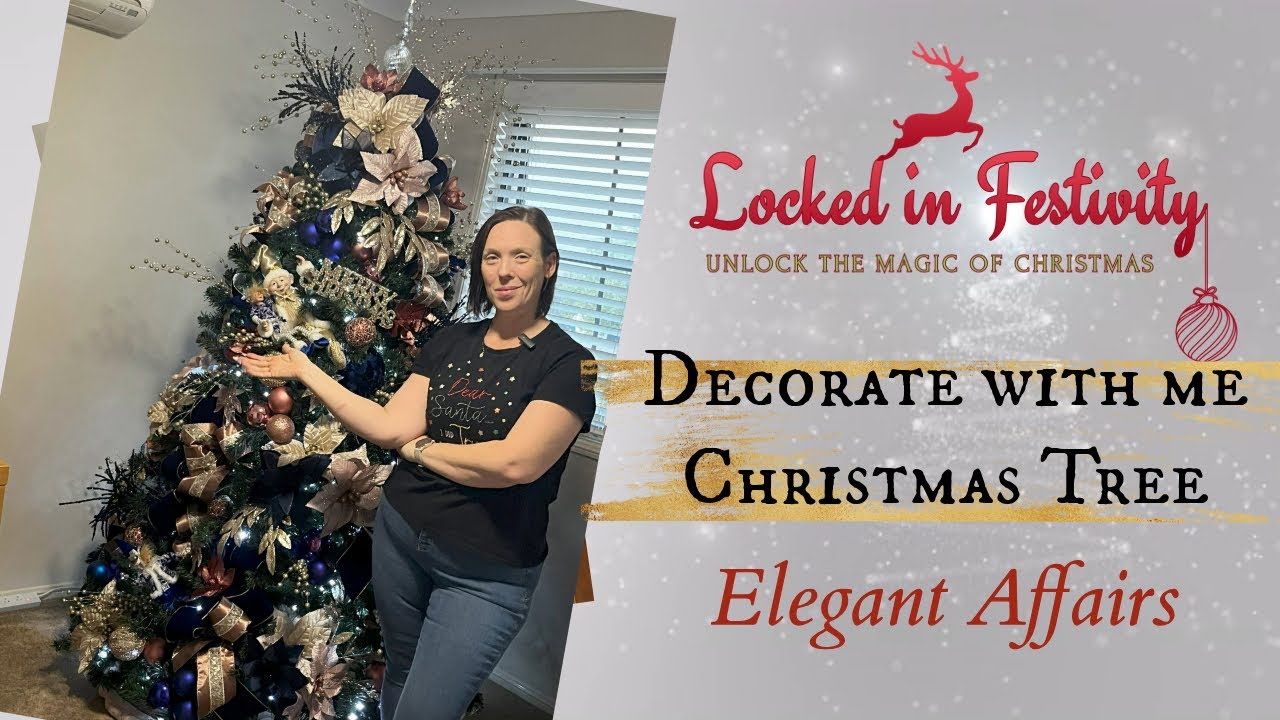 Christmas Tree Decorating/ Christmas Theme Blue & Pink