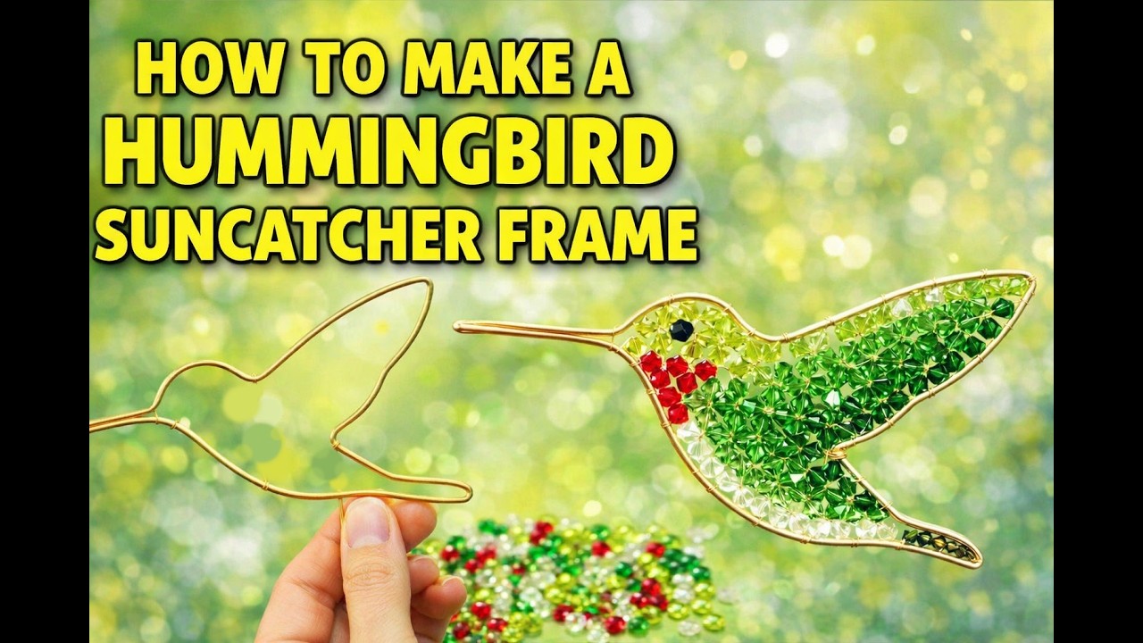 ✨ DIY Hummingbird Frame Tutorial Twisted Phish ✨