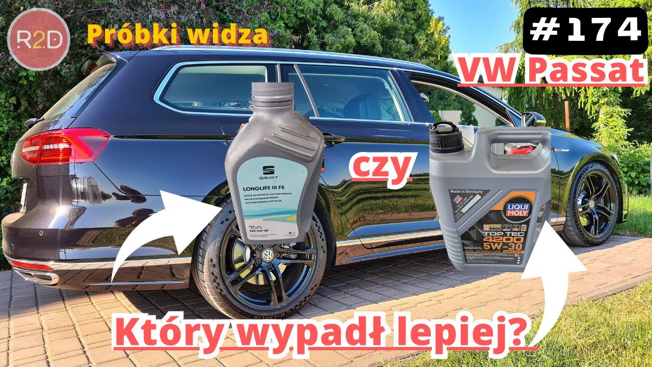 0W30 vs 5W30. VW vs Liqui Moly. Passat. Jak degraduje olej? #174