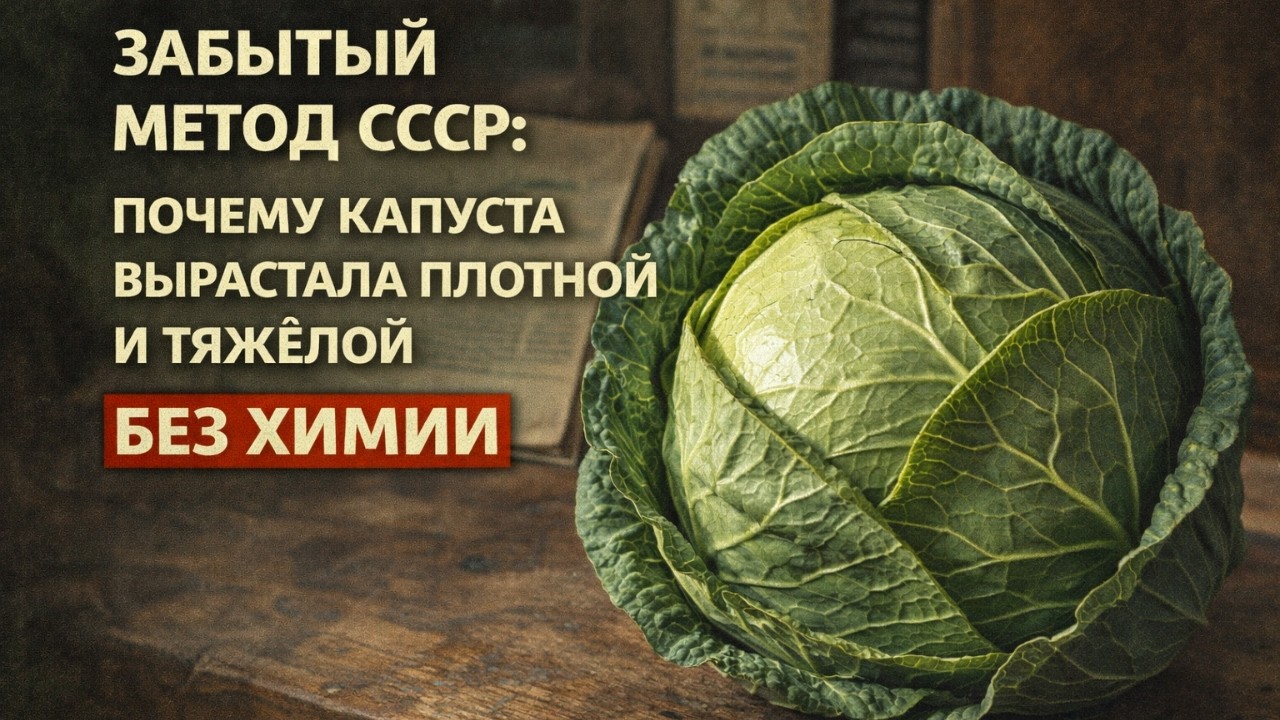 Забытый метод СССР: почему капуста вырастала плотной и тяжёлой без химии