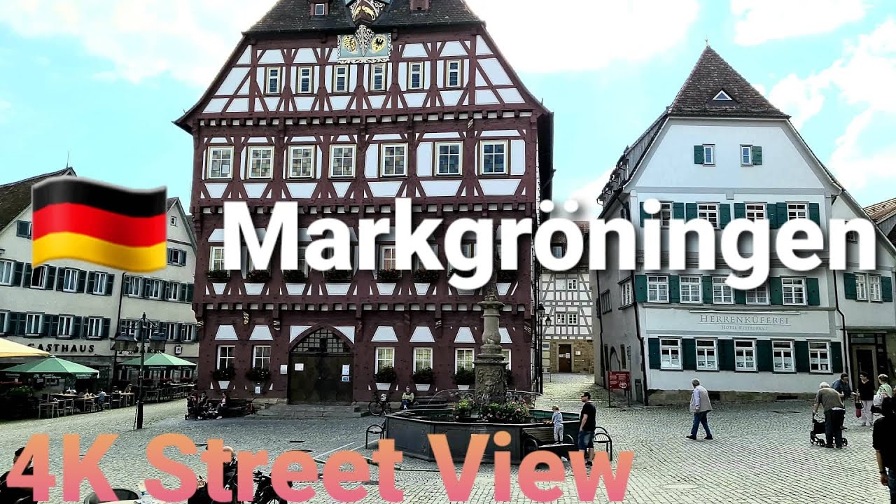 [4K] Markgröningen, Germany 🇩🇪 Walking Tour | Street View | Phong cảnh nước Đức | Cuộc sống Đức