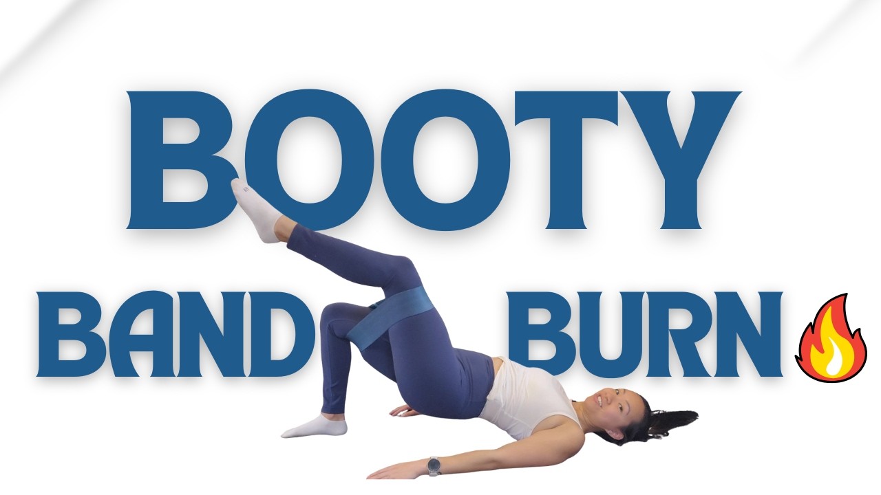 3 Glute Bridge Exercises With Resistance Bands | At Home Glute Workout