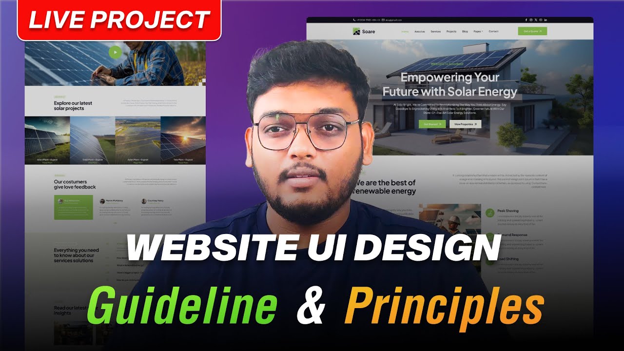 Website UI Design Guidelines & Principles | Explain with Live Figma Project