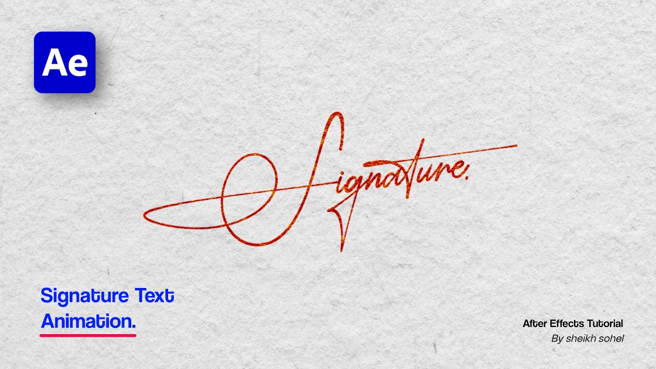 Natural Handwritten Signature Animation | After Effects Tutorial