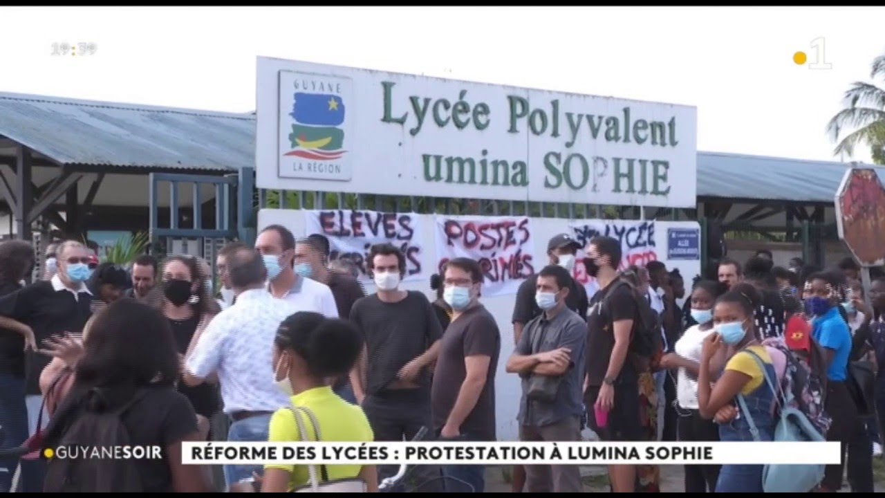 Réforme des lycées : protestation à Lumina Sophie