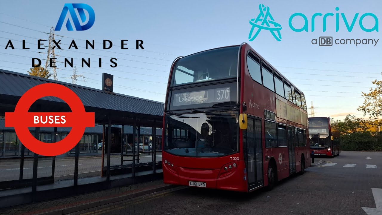 Arriva London: 370 from Lakeside to Romford Station Via Upminster & Ockendon ( ADL Enviro400 